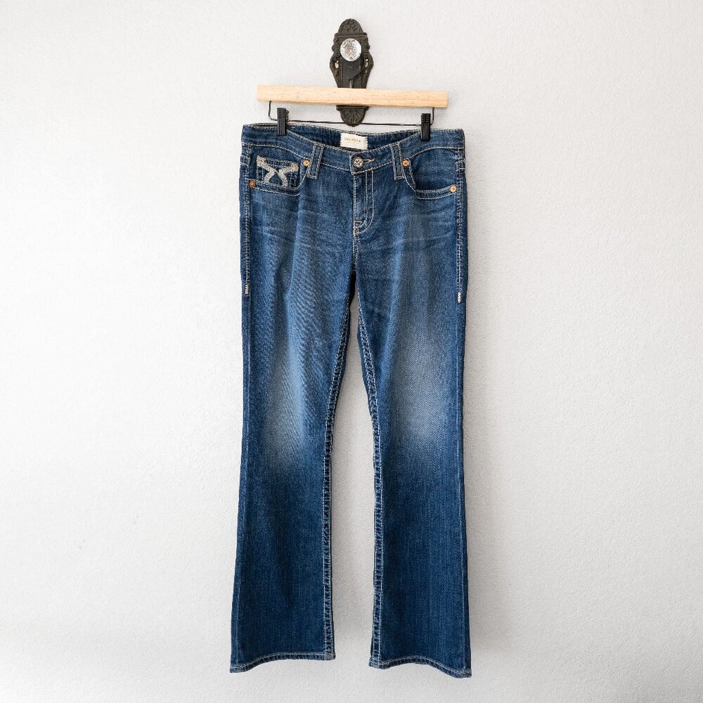 Big Star Remy Boot Jeans Women’s 32R Bootcut Medium Wash Stretch Denim